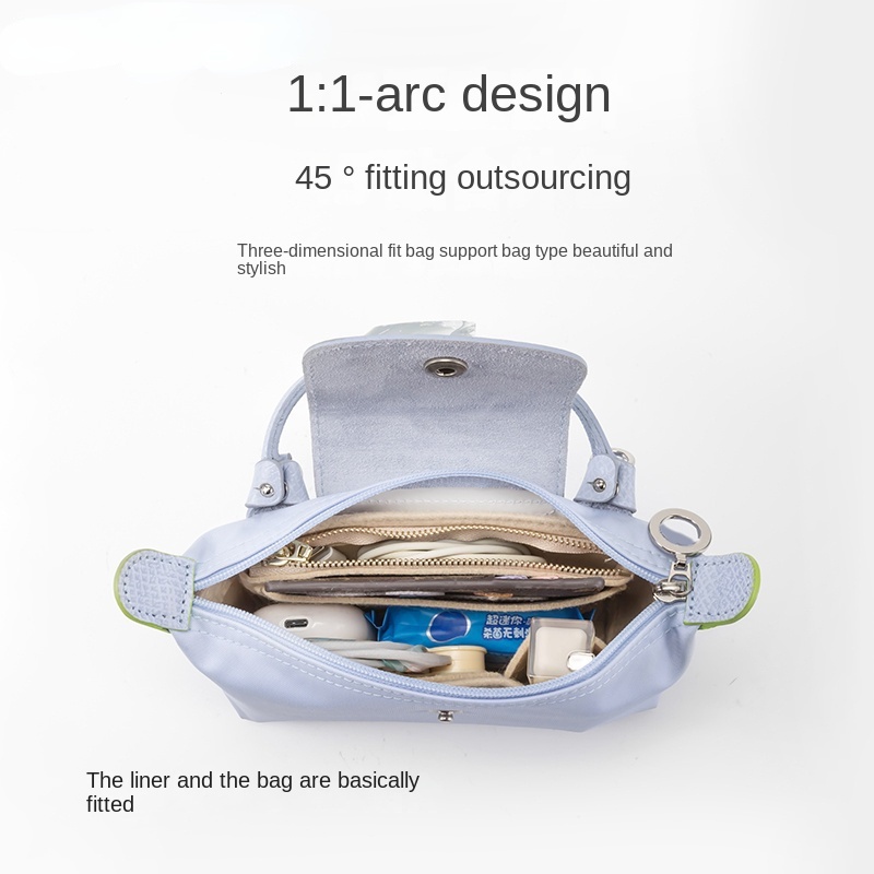 Ví nỉ đựng đồ cho Longchamp Mini, túi chét bên trong, bảo quản phụ kiện túi xách