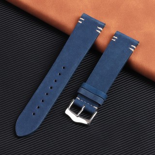 SEIKO Dây Đeo Bằng Da Bò Mềm 20mm 22mm Cho Đồng Hồ Thông Minh Samsung Galaxy Watch 3 / 4 / 5