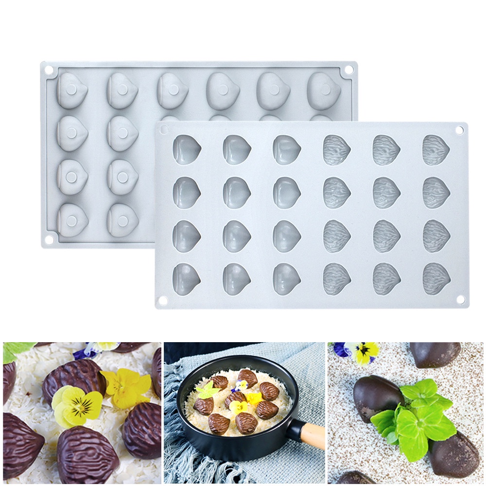 Khuôn Silicone Làm Đá / Chocolate / Rau Củ Quả Hình Hạt Dẻ / Hạt Dẻ / Nấm / Phô Mai Độc Đáo DIY