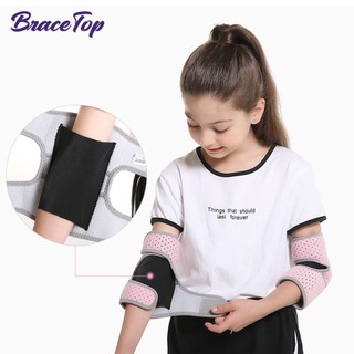 1 Cặp Đệm Bảo Vệ Khuỷu Tay Bằng cotton Thoáng Khí Có Thể Điều Chỉnh Hỗ Trợ Chơi Bóng Rổ / Trượt Băng / Bảo Vệ Khuỷu Tay Cho Trẻ Em