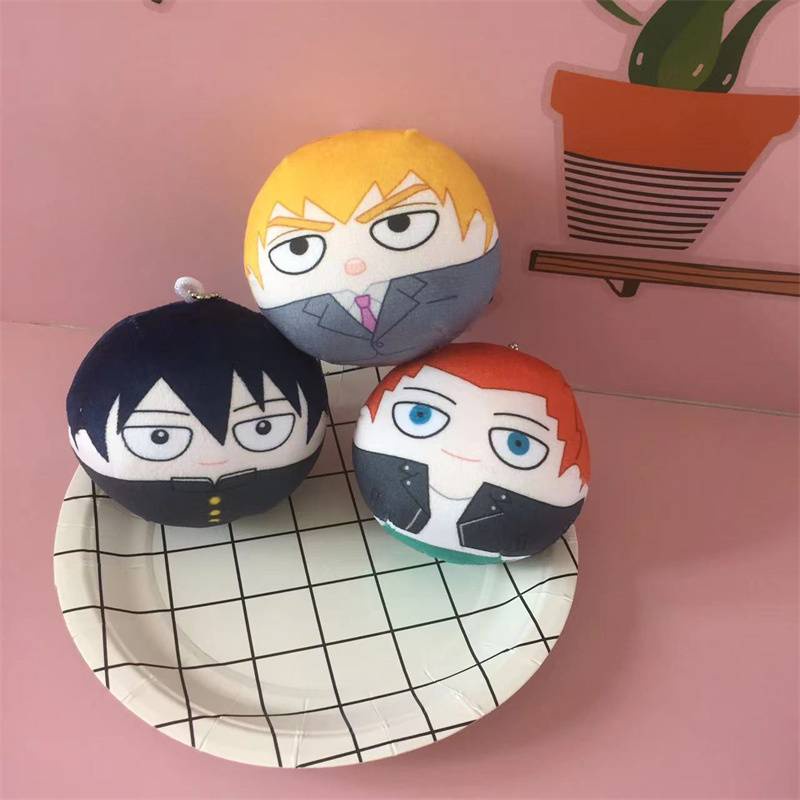 HK1 Mob Psycho 100 Búp Bê Sang Trọng Quà Tặng Cho Trẻ Em Ba Lô Mặt Dây Chuyền Teruki Shigeo Arataka Đồ Chơi Nhồi Bông Cho Trẻ Em Móc Khóa KH1