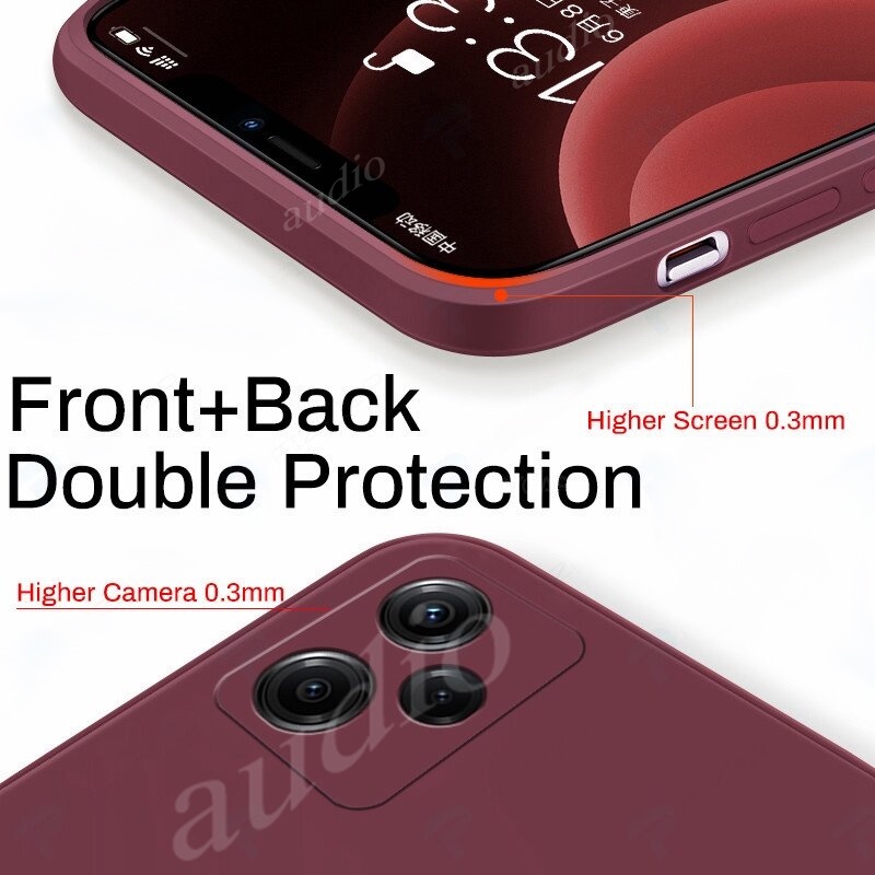 Ốp lưng silicon TPU vuông chính hãng chống sốc cho Realme C65s/C61/C65/C61 4G/C65s NFC 2024