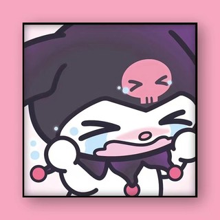MOZI✨sanrio 40*40cm tranh tô màu theo số tranh tô màu số hoá tranh tô màu theo số theo yêu cầu tranh số hoá mini Tranh tô màu theo số sơn dầu tô màu theo sốTranh Sơn Dầu Vẽ Tay Họa Tiết Hoạt Hình Kuromi Jiugongge diy