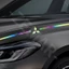 1 Miếng Dán Logo Mitsubishi Màu Laser Phản Quang Cho Xe Hơi Xpander Cross Pajero Outlander Sport Eclipse Attrage Triton Mirage Lancer
