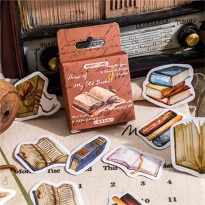 Bộ 45 Sticker Dán Trang Trí Sổ Tay Phong Cách Vintage