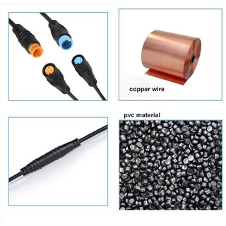 Dây Cáp Nối Dài M8 2 / 3 4 5 6 Pin male Sang female M / F Chống Thấm Nước Dành Cho Xe Đạp Điện Ebike
