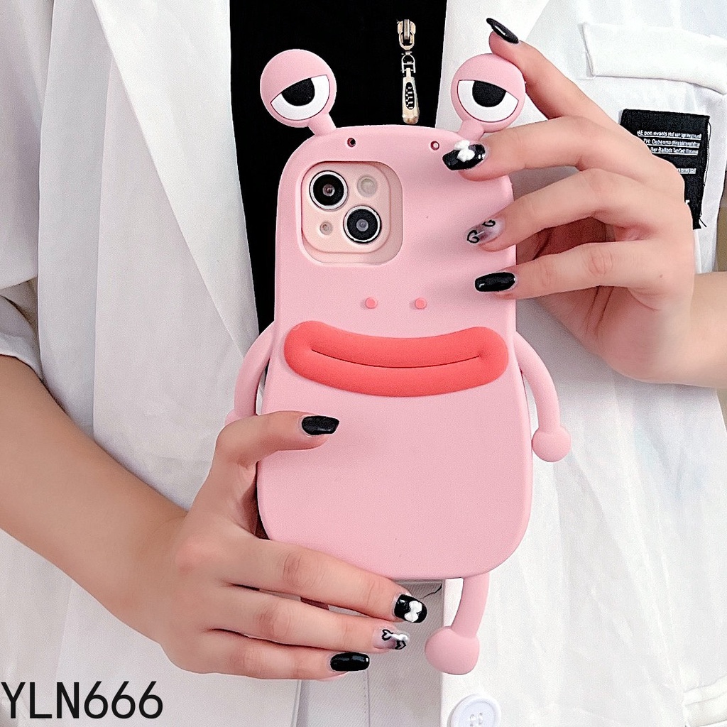 Realme 10 5 6 6S 7 8 9 Pro 9i 8i 7i 6i 5i 5s C3 C17 C15 C12 C11 C21Y C21 C31 C35 C20 C55 C53 Trend Style 3D dễ thương Vỏ điện thoại di động hoạt hình miệng to hoạt hình vỏ bảo vệ