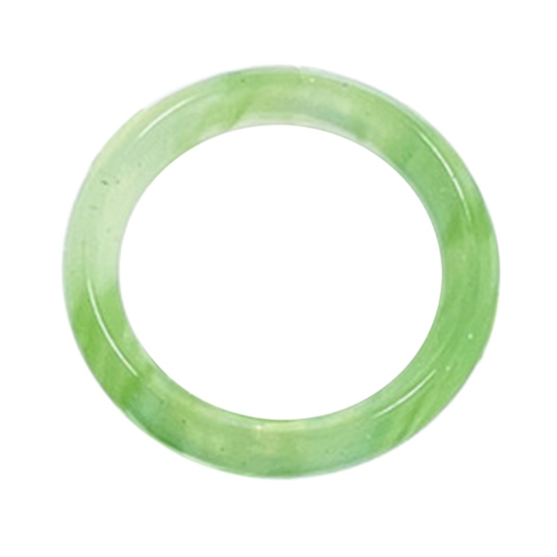 Nhẫn Acrylic Đính Ngọc Bích Nhân Tạo Xếp Chồng Đơn Giản Thời Trang