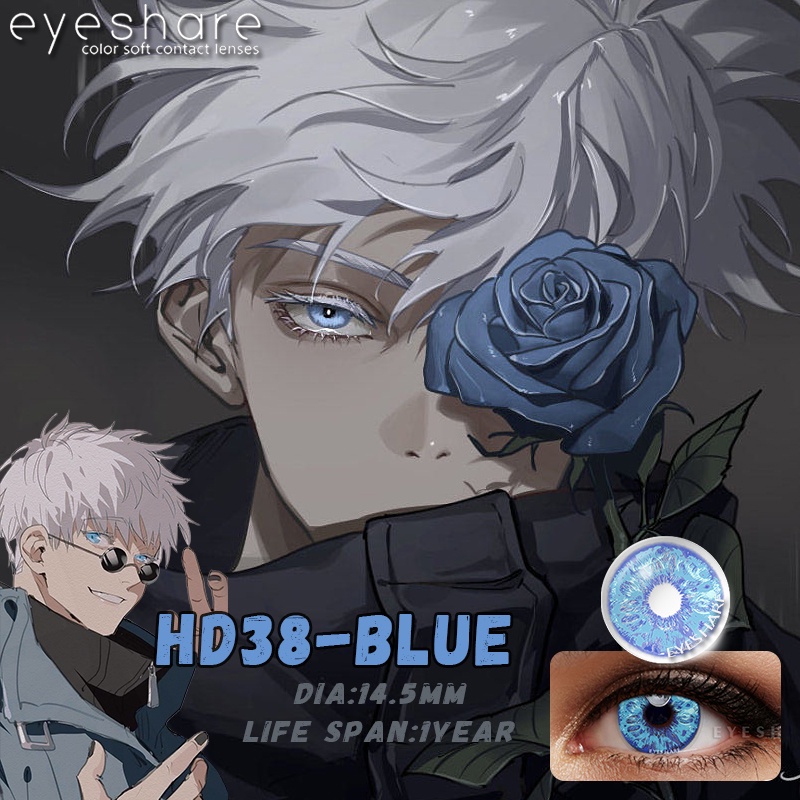 1 Cặp Kính Áp Tròng Nhiều Màu Mềm Hình Anime Gojo Satoru | Shopee Việt Nam