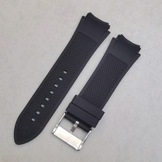 Dây Đeo Cao Su Silicone Màu Xanh Đen 22mm Chống Thấm Nước Cho Đồng Hồ GUESS W0247G3 W0040G3 W0040G7