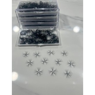 Mi fan 14D LASHES SUPPLY độ cong C -CC - D, độ dày 0.05 (1 hộp 500 fan) mi volume 14d, (keo nối uốn mi, dụng cụ nối mi)