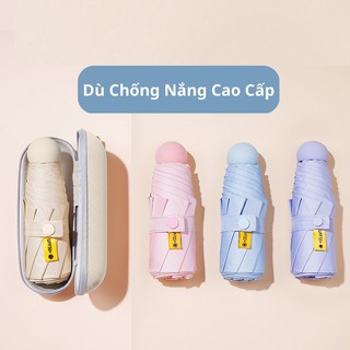 Dù Gấp Mini Hình Viên Thuốc Siêu compact Để Bảo Vệ Khỏi Nắng Và Mưa Khi Đi Học / Văn Phòng luyoo19