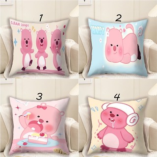 Zanmang Loopy Vỏ Gối Màu Hồng Loopy Ngắn Sang Trọng & Polyester Đệm Gối Hoạt Hình Dễ Thương Trẻ Em Phòng Ngủ Sofa Trang Trí Nhà Gối (Không Có Lõi Gối)