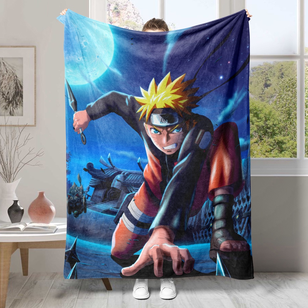 Chăn flannel In Hình anime naruto Một Mặt Làm Quà Tặng Tốt Nhất Cho Người Lớn