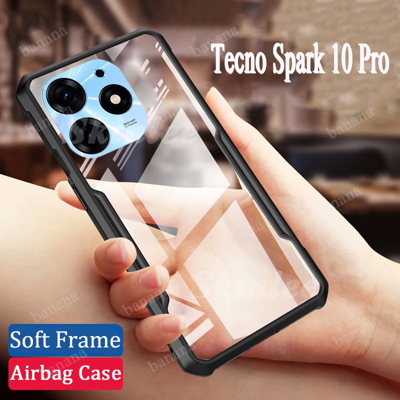 Ốp điện thoại Cho Tecno Spark 10 Pro Giáp Trong Suốt Mềm Túi Khí Chống Rơi Dành Cho Tecno Spark10 Pro Ốp điện thoại