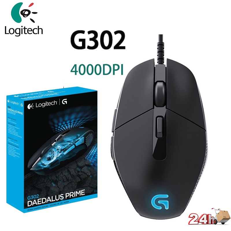 Chuột Gaming Logitech G302 24h Có Dây Với ĐầU CắM USB + ĐèN RGB ...