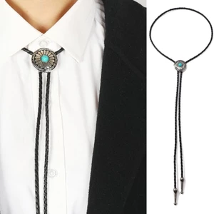 OXXGGKAO Cao Bồi Cà Vạt Ngọc Trai Bolo Tie Phương Tây Vintage Bolo Cà Vạt Người Da Đỏ Bolo Tie Cho Nam Cao Bồi Cà Vạt Phương Tây