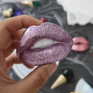 Flgo Mouth Lip Shape Khuôn Silicon Thạch Cao Khuôn Nhựa Epoxy