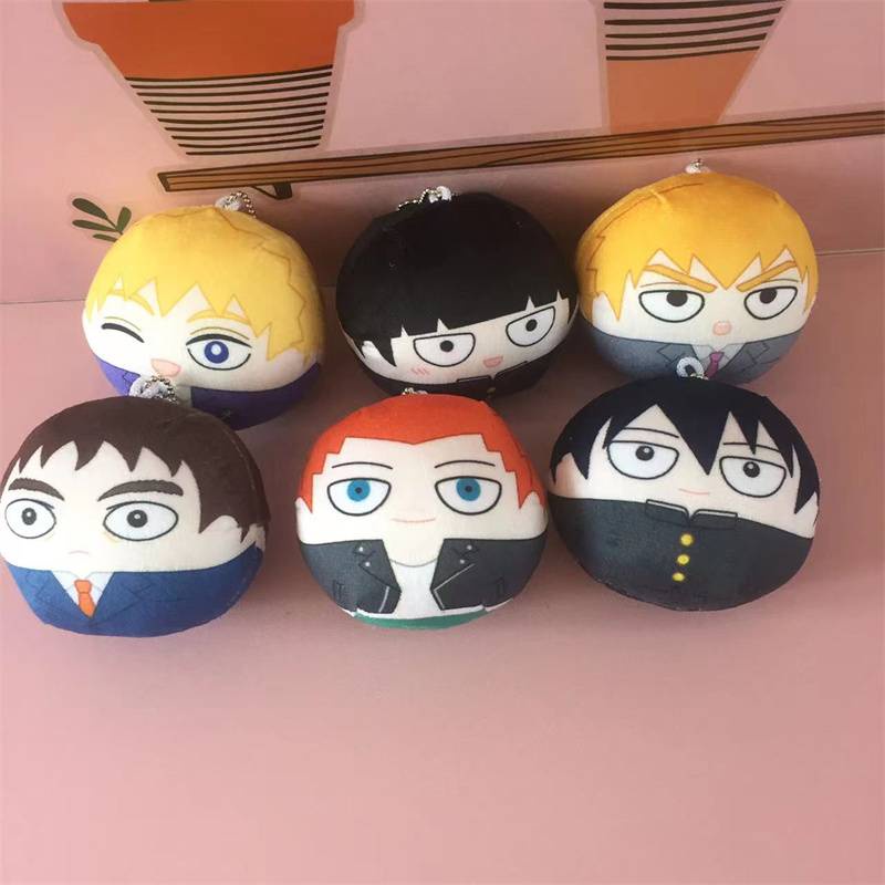 HK1 Mob Psycho 100 Búp Bê Sang Trọng Quà Tặng Cho Trẻ Em Ba Lô Mặt Dây Chuyền Teruki Shigeo Arataka Đồ Chơi Nhồi Bông Cho Trẻ Em Móc Khóa KH1