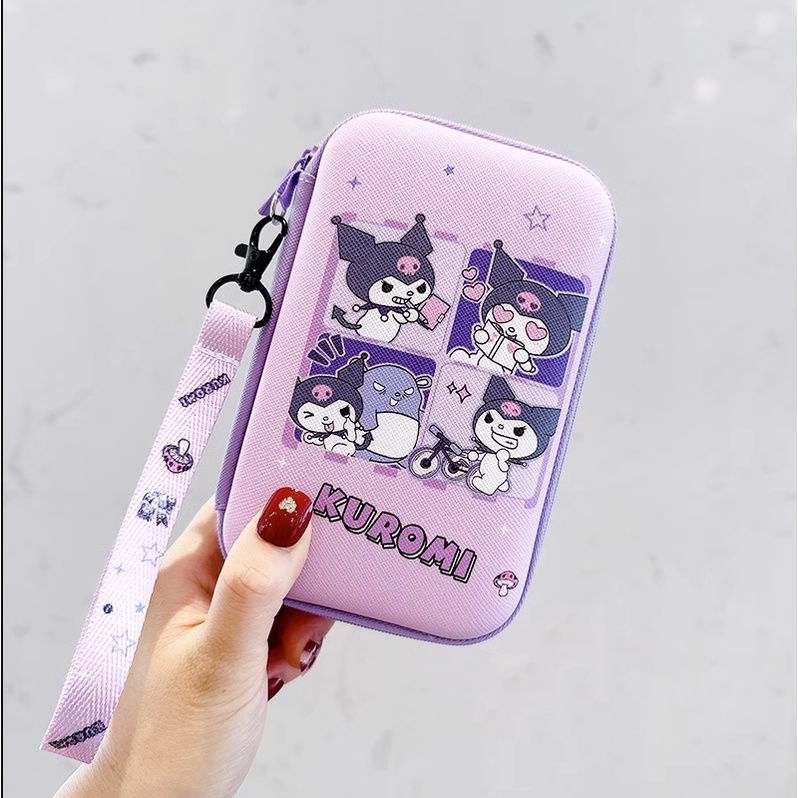 Túi Đựng Sạc Dự Phòng Dây Cáp USB Chống Thấm Nước Họa Tiết Pochacco Kuromi Hoạt Hình Dễ Thương Ốp