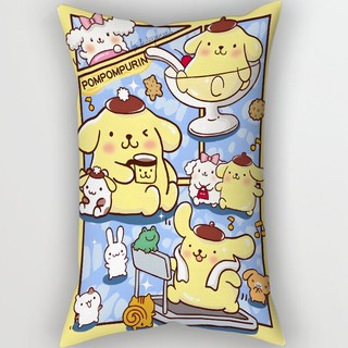 Vỏ gối hình chữ nhật cho trẻ em Sanrio Cinnamoroll & Kuromi & Hello Kitty & Melody Polyester Vỏ gối đệm ô tô Sofa Vỏ gối trang trí nhà (Không có lõi gối)