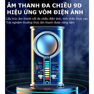 Loa Bluetooth Mini K07 Thiết Kế Trong Suốt đèn Led độc đáo,loa Không Dây Cầm Tay Nhỏ Gọn âm Thanh Hay Bass Chất