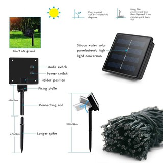 Đèn cổ tích năng lượng mặt trời chống nước ngoài trời 12M 8 chế độ Đèn cổ tích phát sáng 100Led Patio, Chiếu sáng linh hoạt lãng mạn cho phòng ngủ Thẩm mỹ, Tiệc sân vườn, Phông nền đám cưới