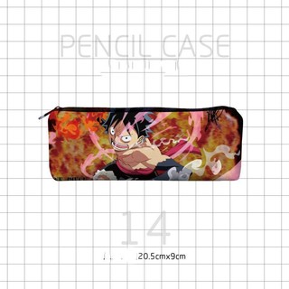 GC9 One Piece Luffy Anime Hoạt Hình Hộp Đựng Canvas Sinh Viên Bút Chì Lưu Trữ Văn Phòng Phẩm Hộp Dung Tích Lớn Cá Tính