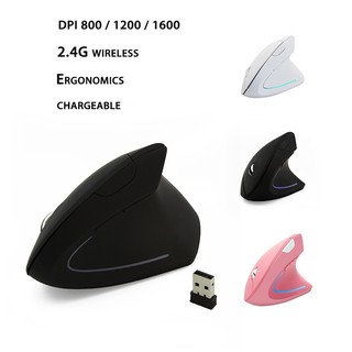 Chuột Không Dây Dạng Đứng 2.4GHz 1600 DPI