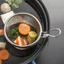 Giỏ lưới cài nồi lẩu lọc vớt thức ăn nhúng lẩu bằng inox an toàn tiện lợi 11x9.5cm