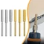 DELMER 5 Chiếc Cưa Xích Tập Tin, Đánh Bóng Kim Cương Phủ Cưa Xích Mài Đá, Độ Cứng Cao Mài Mòn Hình Trụ Burr Bạc Khắc