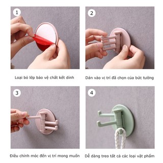 Móc gắn dán tường treo đồ tiện lợi cho phòng ngủ, nhà cửa SUNNY DAY