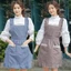 Tạp Dề cotton Viền Lá Sen Chống Thấm Nước Phù Hợp Cho Nhà Bếp