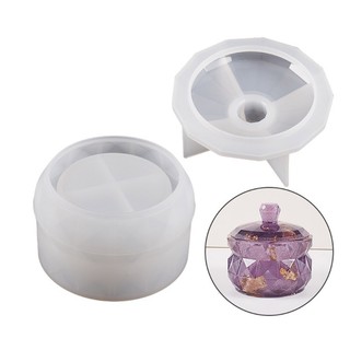 Flgo Tròn Hộp Đựng Nhựa Khuôn Hộp Bảo Quản Khuôn Silicon Sắp Xếp Khuôn Cho DIY Nhựa Epoxy Trượng Giá Đỡ Trang Trí Nhà