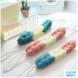 Bông tắm chà lưng loại dài 28cm chất lưới siêu mềm mại GD746-Tam3Khuc