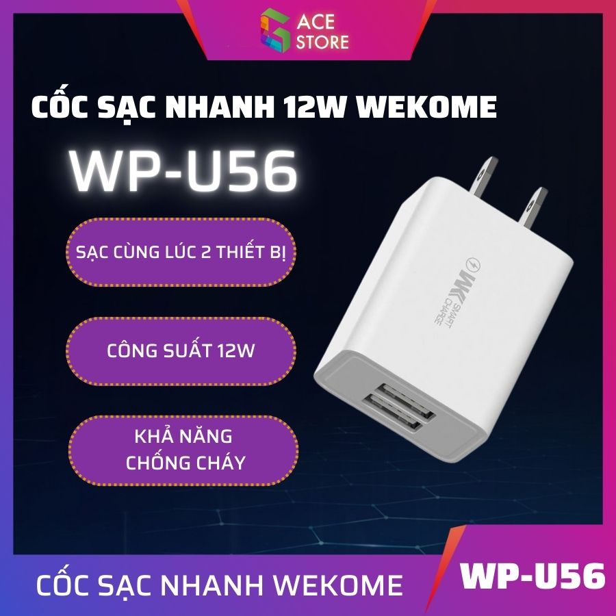 Củ sạc Wekome U56