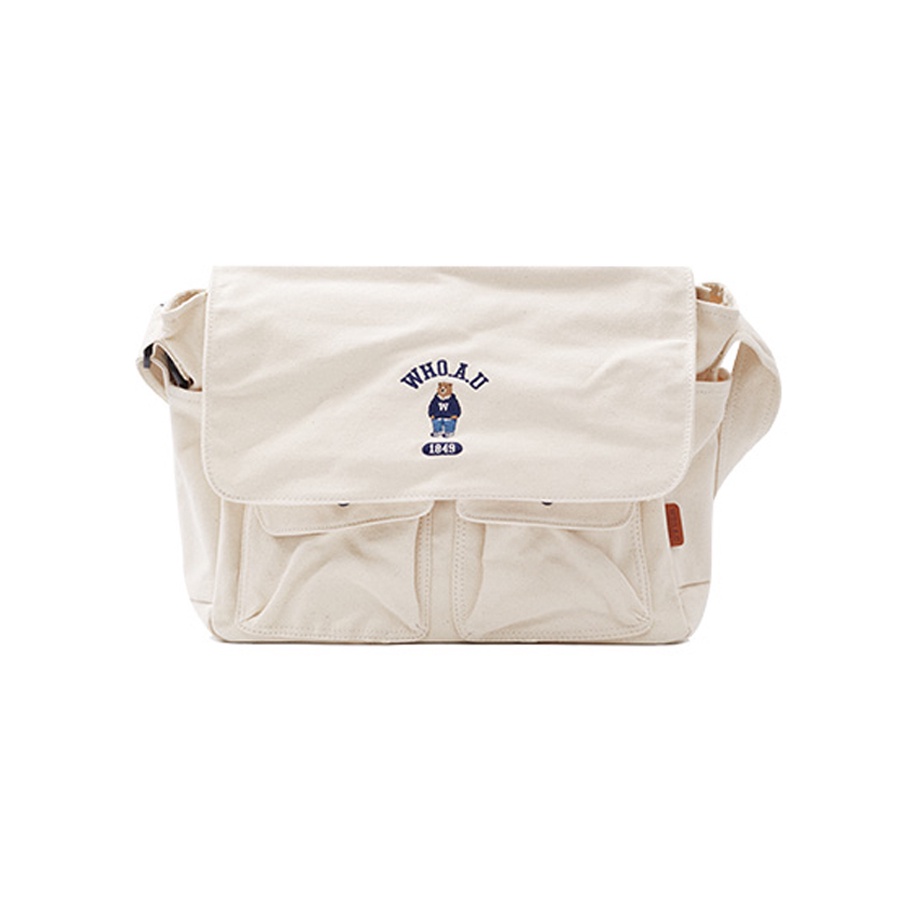 【WHO.A.U】steve big messenger bag WHO.A.U】steve big messenger bag (WHO.A.U/ショルダーバッグ