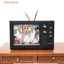 NRL 1Pc 1: 12 Nhà Búp Bê Thu Nhỏ Truyền Hình Vintage TV W / Hình Trang Trí Nội Thất