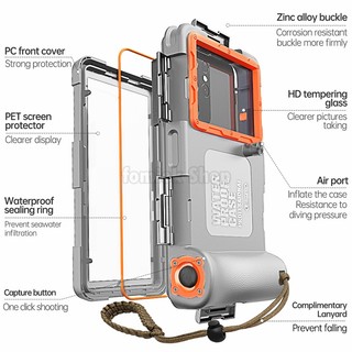 SHELLBOX ốp lưng chống nước 15M Cho Samsung Galaxy Note 20 S20 S21 FE S24 S22 Plus S23 Ultra 10 / 9 / 8 S10 / S9 / S8 WATERPROOF CASE Cover Professional Underwater Diving Water Proof Phone Case