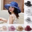 Mũ chống nắng YRBWD Mũ Organza thời trang thoáng khí ngoài trời