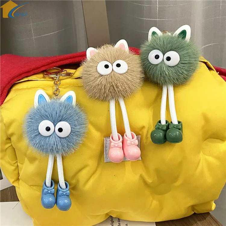 Móc Khóa Nhồi Bông Họa Tiết Hoạt Hình Dễ Thương