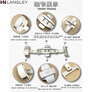 18/19/20/21/22 / 24mm dây đeo đồng hồ silicon mềm đường cong vòng đeo tay cổ tay dây đeo đa năng với bướm clasp cho rolex cho longines