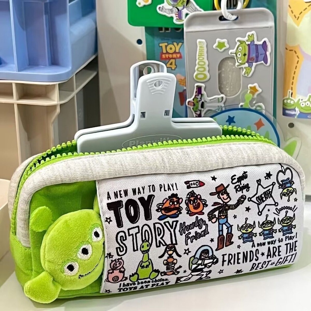 HK1 Câu Chuyện Đồ Chơi Người Ngoài Hành Tinh Hoạt Hình Dễ Thương Hộp Đựng Bút Chì In Hình Sinh Viên Hộp Đựng Văn Phòng Phẩm Dung Tích Lớn Cá Tính