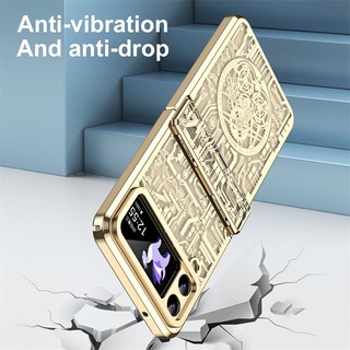 Ốp Điện Thoại Trong Suốt Mạ Điện Sang Trọng Cho Samsung Galaxy Z Flip 4 Z Flip 3 Z Flip4 Flip3
