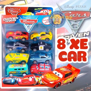 Xe đồ chơi cho bé trai 3 tuổi mẫu 8 xe chạy trớn đồ chơi dành cho bé