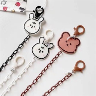 MEOWU Dây Đeo Khẩu Trang Mắt Kính Nhựa Dạng Xích Hot Trend Phong Cách Hàn Quốc Hình Gấu Thỏ
