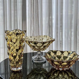 Tô pha lê Bohemia samba 30,5cm, Bát pha lê cao cấp để bàn Nội Đia Séc GermanySnT HCM