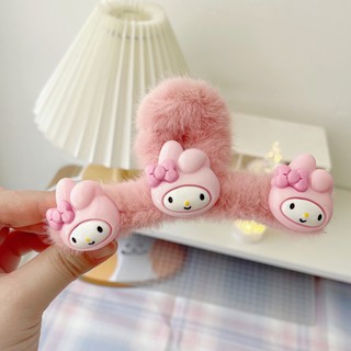 MEOWU Kẹp Tóc Phong Cách Hàn Quốc Chất Lông Melody Kitty KuroMi Giành Cho Nữ