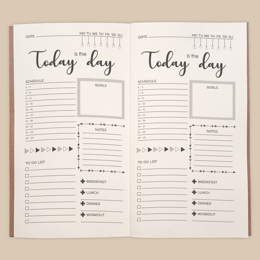 Sổ tay dập ghim planner \