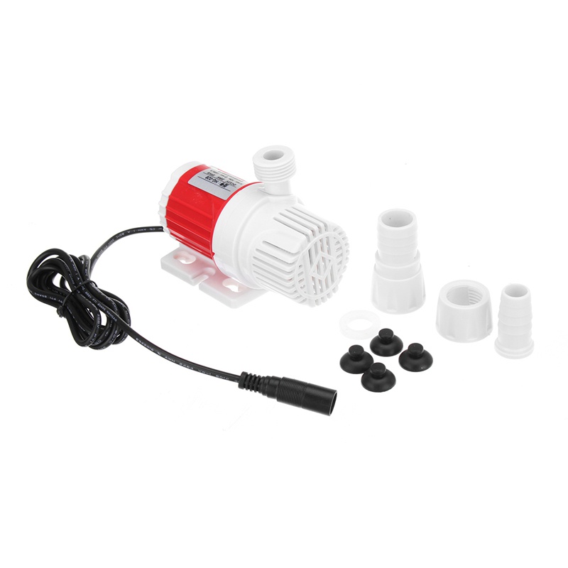 Máy bơm nước chìm 20W 12V Dc 1100L / H có thể điều khiển biển Máy bơm nước tốc độ có thể điều chỉnh Máy bơm nước bể cá